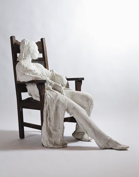 WikiOO.org - Encyclopedia of Fine Arts - Maleri, Artwork George Segal - Woman in armchair