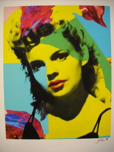 Wikioo.org - The Encyclopedia of Fine Arts - Painting, Artwork by James Gill - Judy garland fuchsia