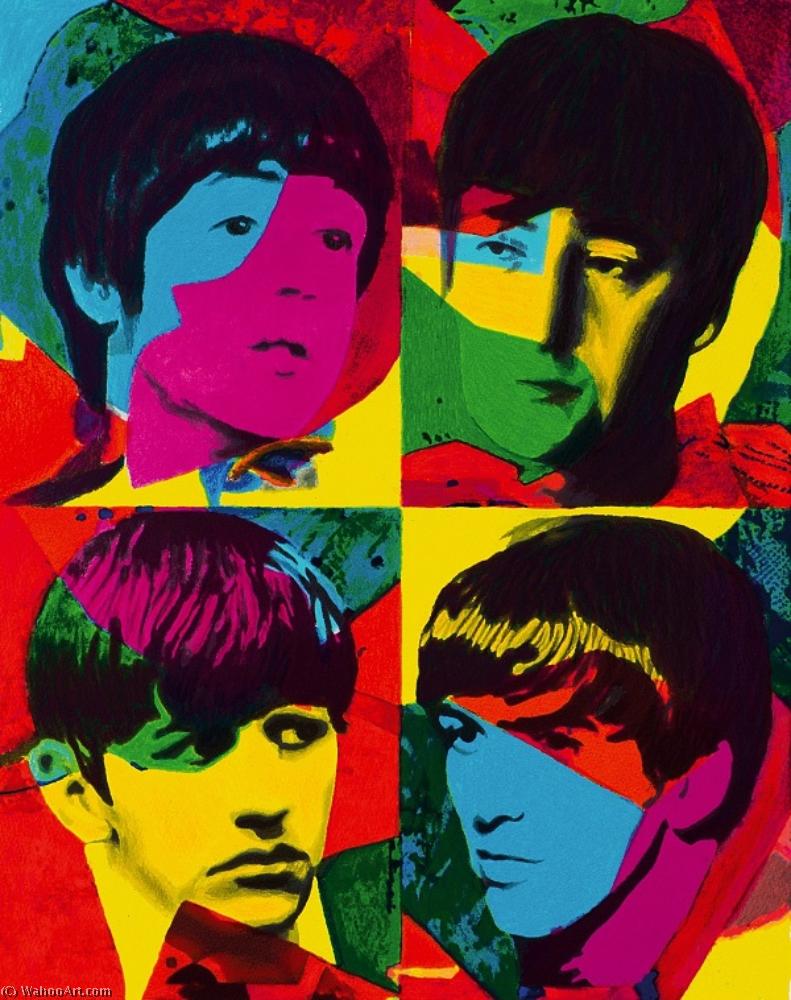 Wikioo.org - The Encyclopedia of Fine Arts - Painting, Artwork by James Gill - Young beatles beautiful magic siebdruck