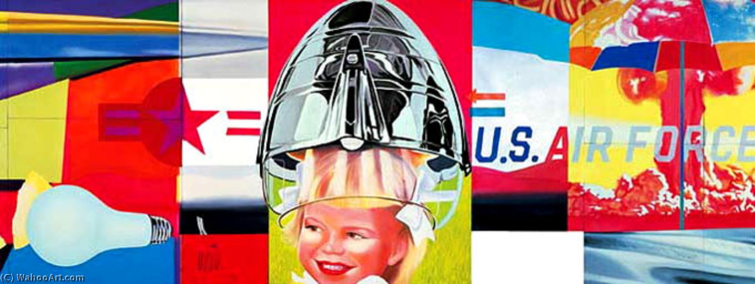 Wikioo.org - The Encyclopedia of Fine Arts - Painting, Artwork by James Rosenquist - F-111 (detail) (2)