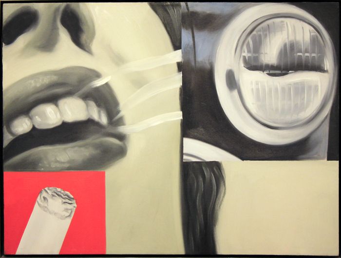 Wikioo.org - The Encyclopedia of Fine Arts - Painting, Artwork by James Rosenquist - Smoked glass