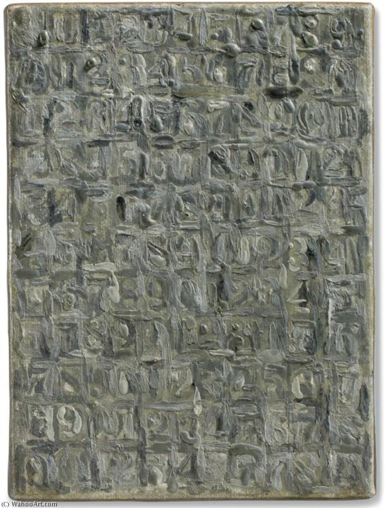 WikiOO.org - Εγκυκλοπαίδεια Καλών Τεχνών - Ζωγραφική, έργα τέχνης Jasper Johns - Gray numbers