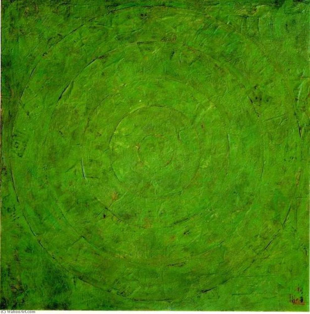 WikiOO.org - Güzel Sanatlar Ansiklopedisi - Resim, Resimler Jasper Johns - Green target