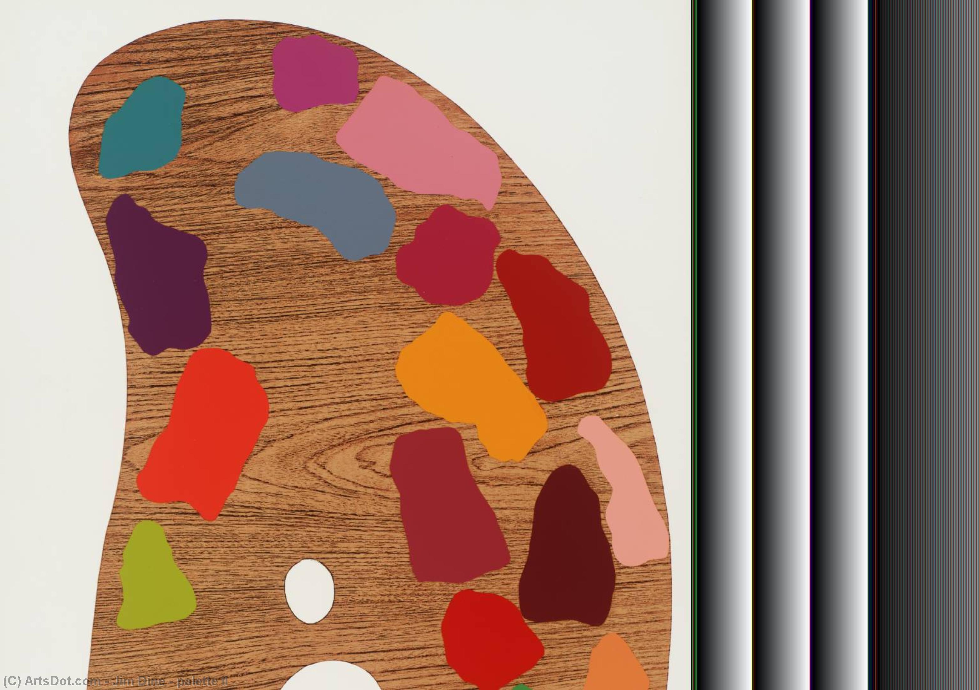 Wikioo.org - Bách khoa toàn thư về mỹ thuật - Vẽ tranh, Tác phẩm nghệ thuật Jim Dine - palette II