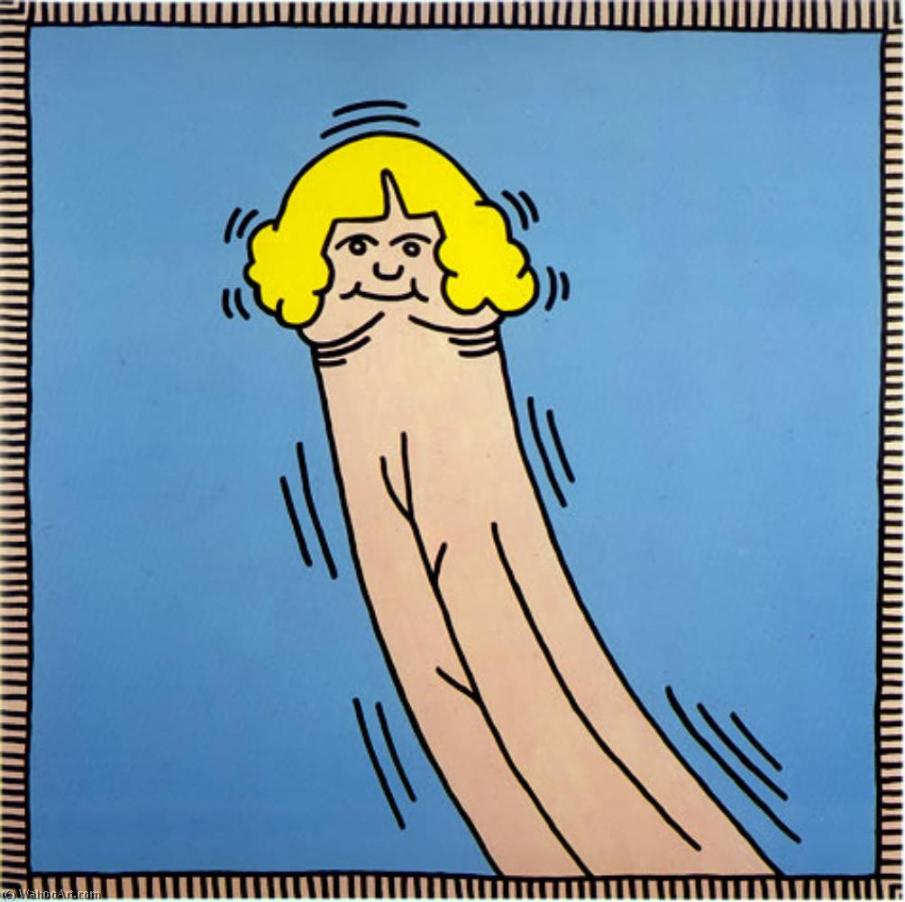Wikioo.org - The Encyclopedia of Fine Arts - Painting, Artwork by Keith Haring - Debbie dick