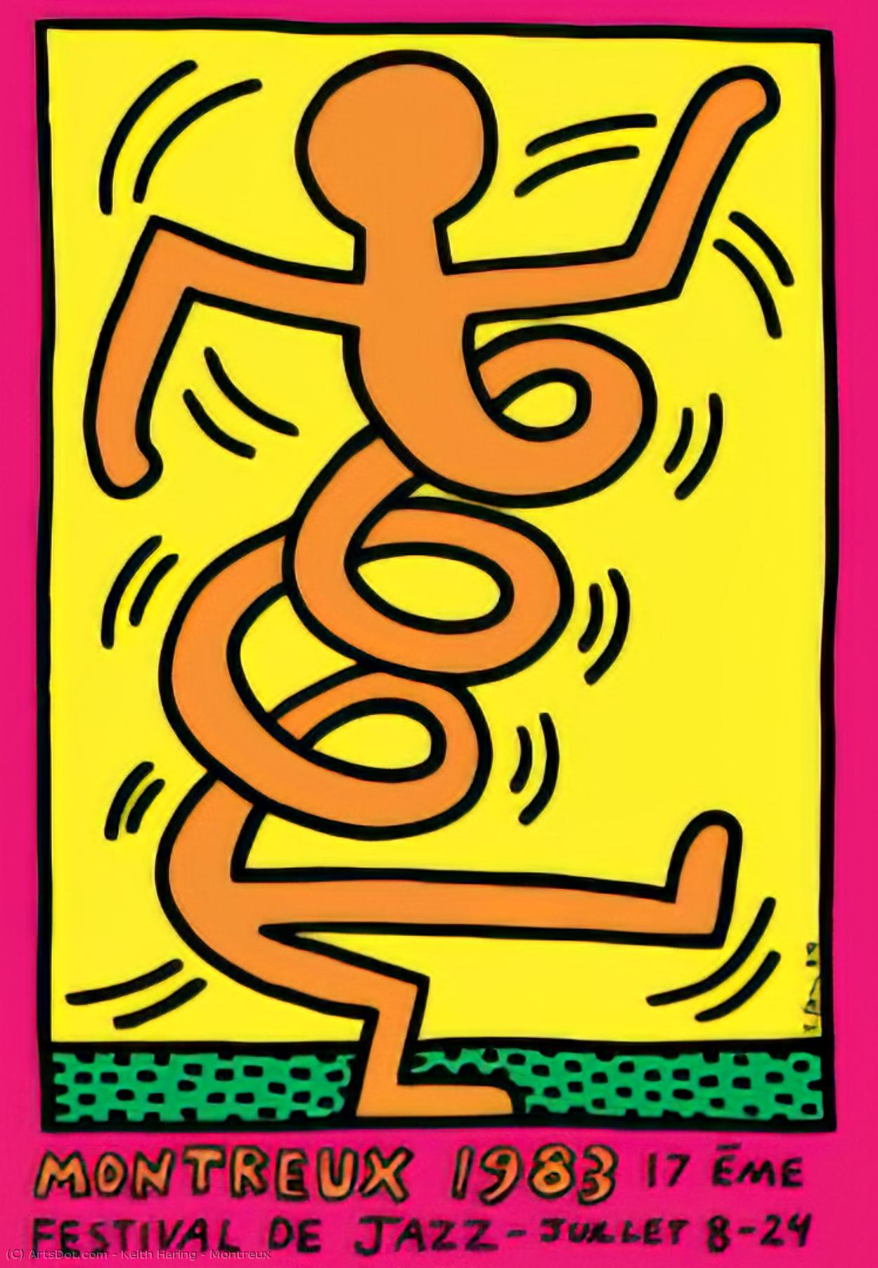 Wikioo.org - The Encyclopedia of Fine Arts - Painting, Artwork by Keith Haring - Montreux