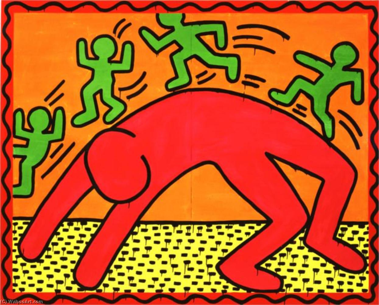 Wikioo.org - The Encyclopedia of Fine Arts - Painting, Artwork by Keith Haring - Untitled (4)