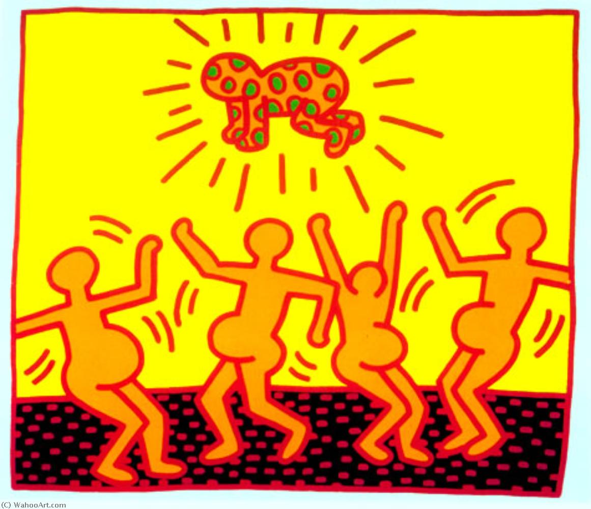 Wikioo.org - The Encyclopedia of Fine Arts - Painting, Artwork by Keith Haring - Untitled (5)