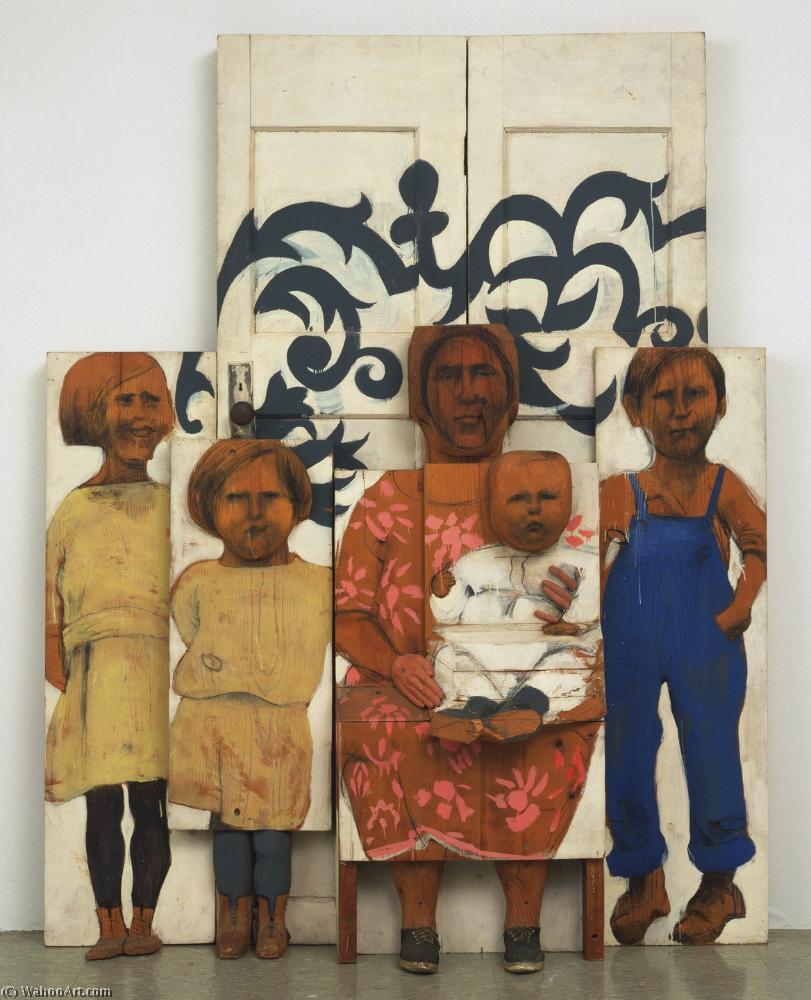 WikiOO.org - Enciclopédia das Belas Artes - Pintura, Arte por Marisol Escobar - The family