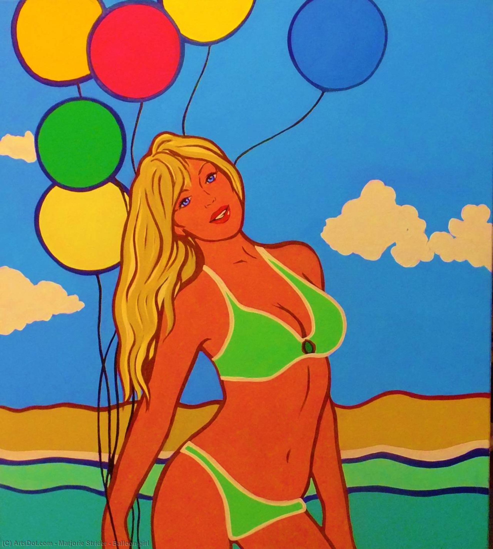 Wikoo.org - موسوعة الفنون الجميلة - اللوحة، العمل الفني Marjorie Strider - Balloon girl