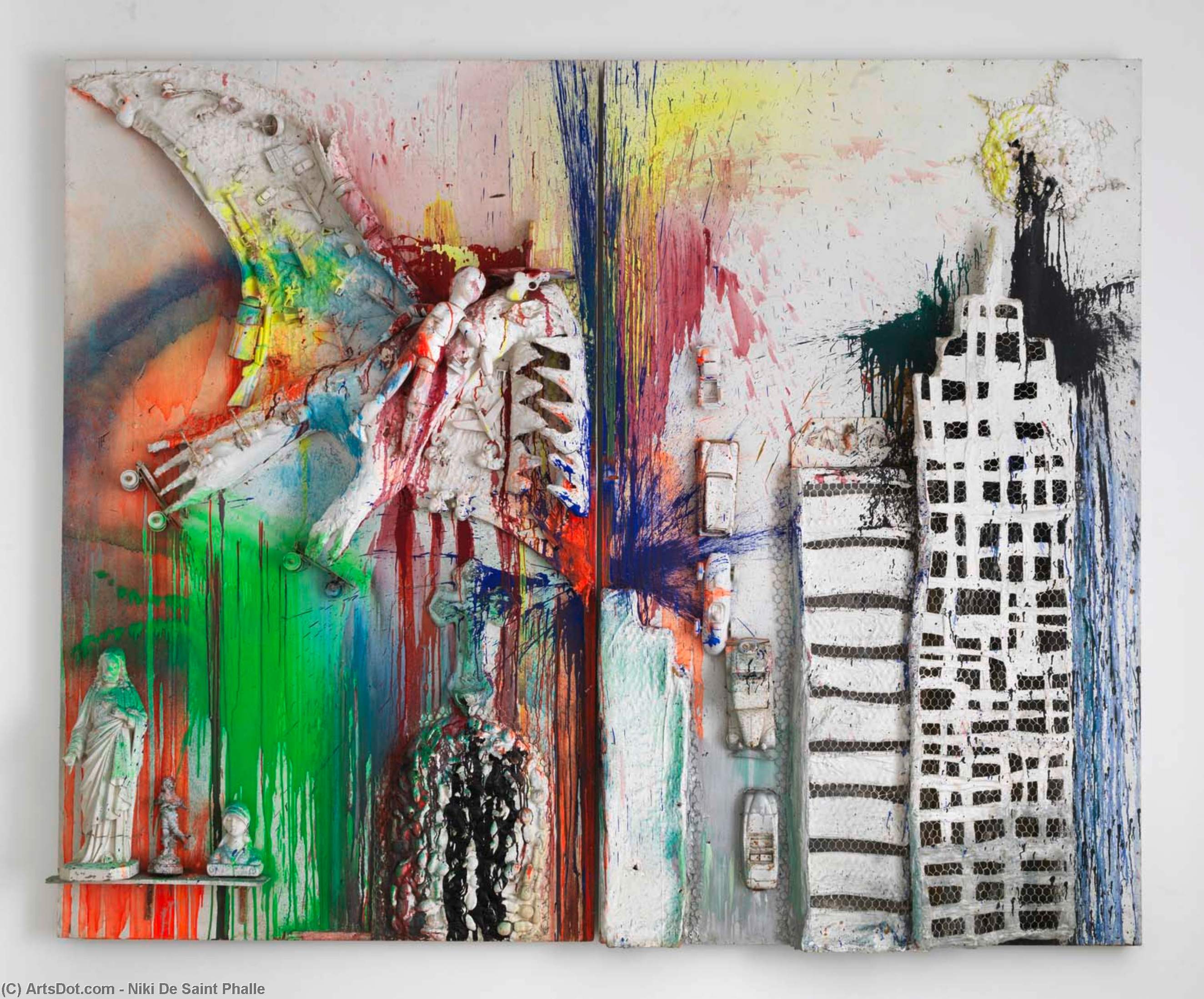 Wikioo.org – La Enciclopedia de las Bellas Artes - Pintura, Obras de arte de Niki De Saint Phalle - Sobre pirodáctilo nueva york