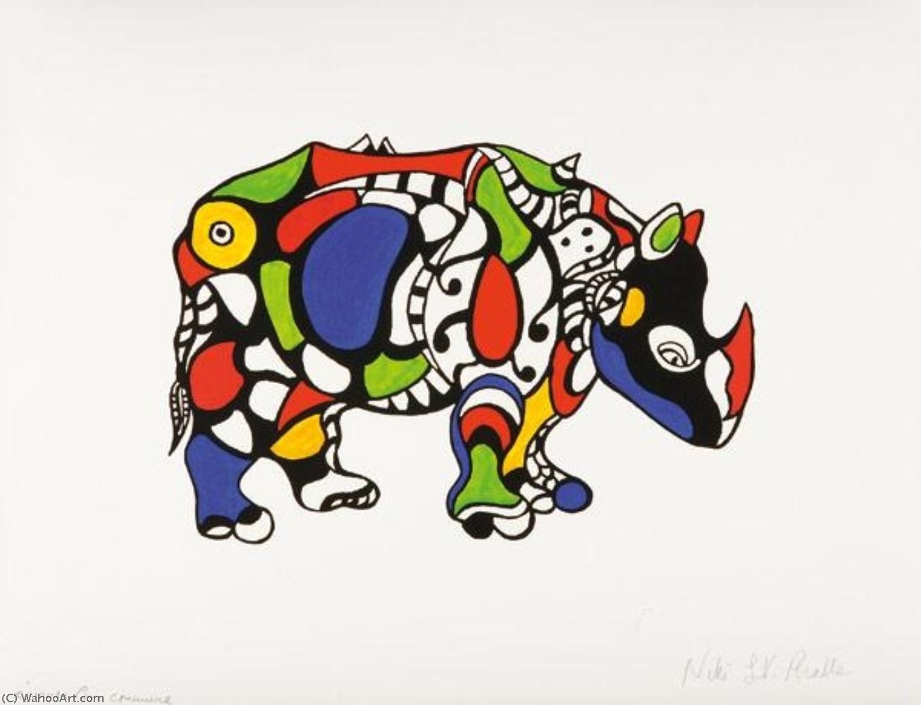 Wikioo.org – L'Encyclopédie des Beaux Arts - Peinture, Oeuvre de Niki De Saint Phalle - rhinocéros
