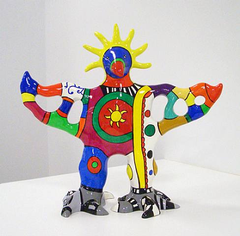 Wikioo.org – La Enciclopedia de las Bellas Artes - Pintura, Obras de arte de Niki De Saint Phalle - gafasoscuras Dios  jarrón