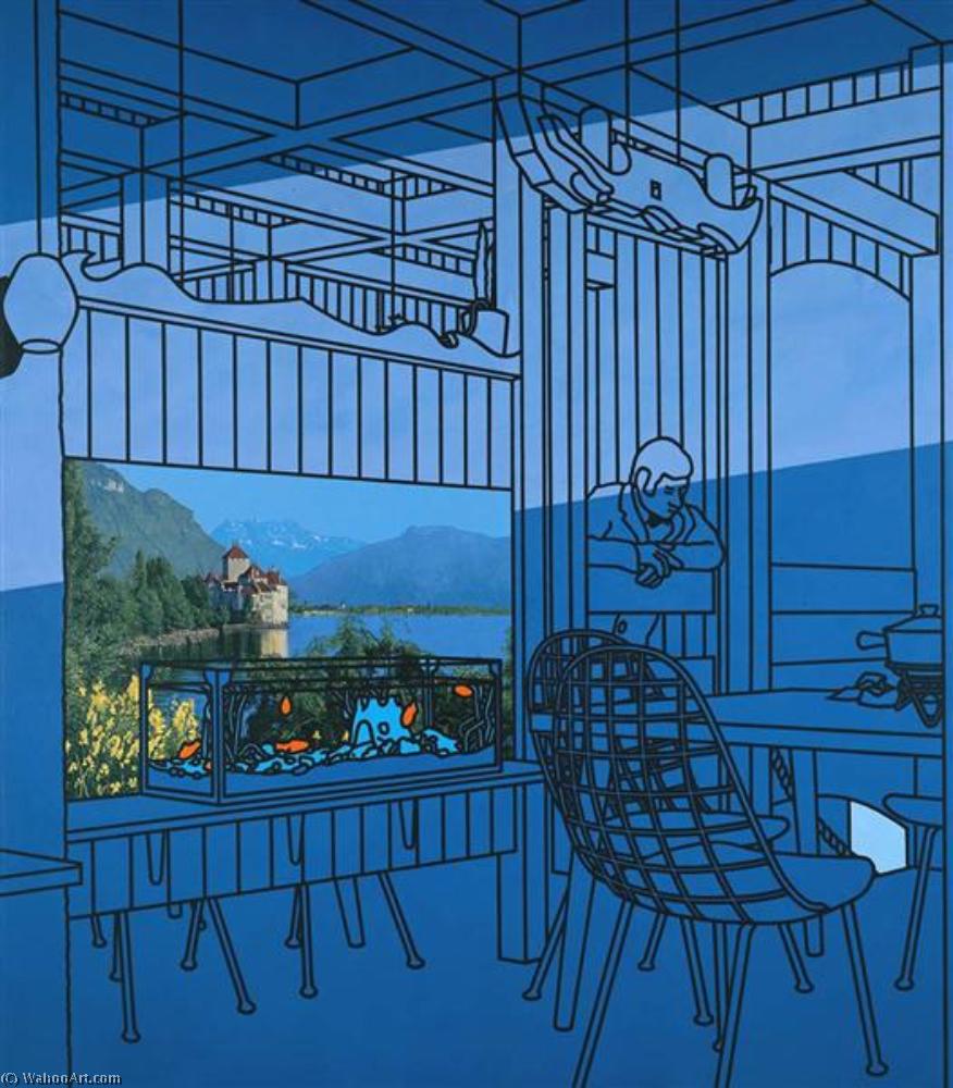Wikioo.org - The Encyclopedia of Fine Arts - Painting, Artwork by Patrick Caulfield - After lunch