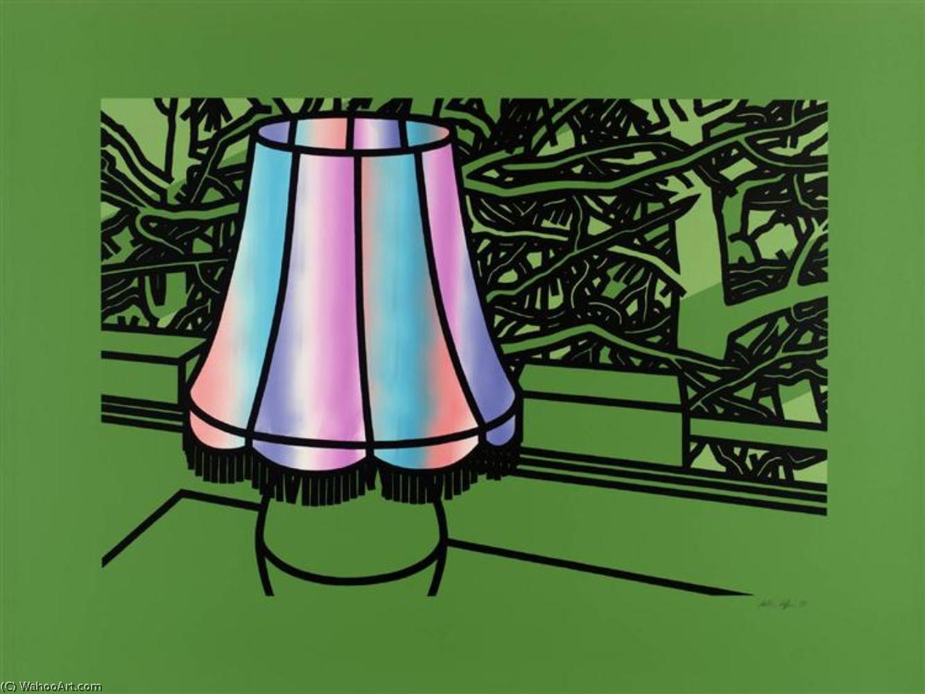 Wikioo.org - The Encyclopedia of Fine Arts - Painting, Artwork by Patrick Caulfield - Lamp and pines