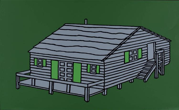 Wikioo.org - The Encyclopedia of Fine Arts - Painting, Artwork by Patrick Caulfield - Weekend cabin