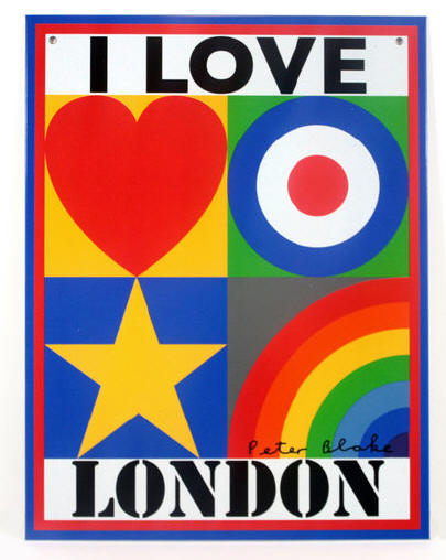 Wikioo.org - The Encyclopedia of Fine Arts - Painting, Artwork by Peter Blake - I love london