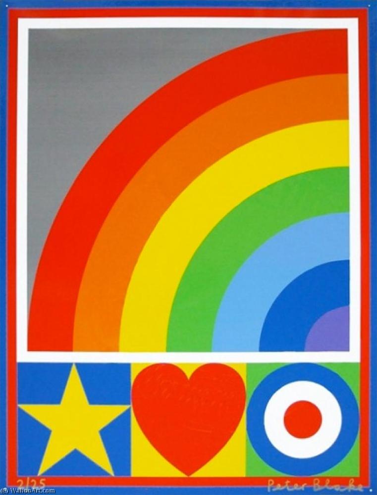 Wikioo.org - The Encyclopedia of Fine Arts - Painting, Artwork by Peter Blake - Motif suite (rainbow )