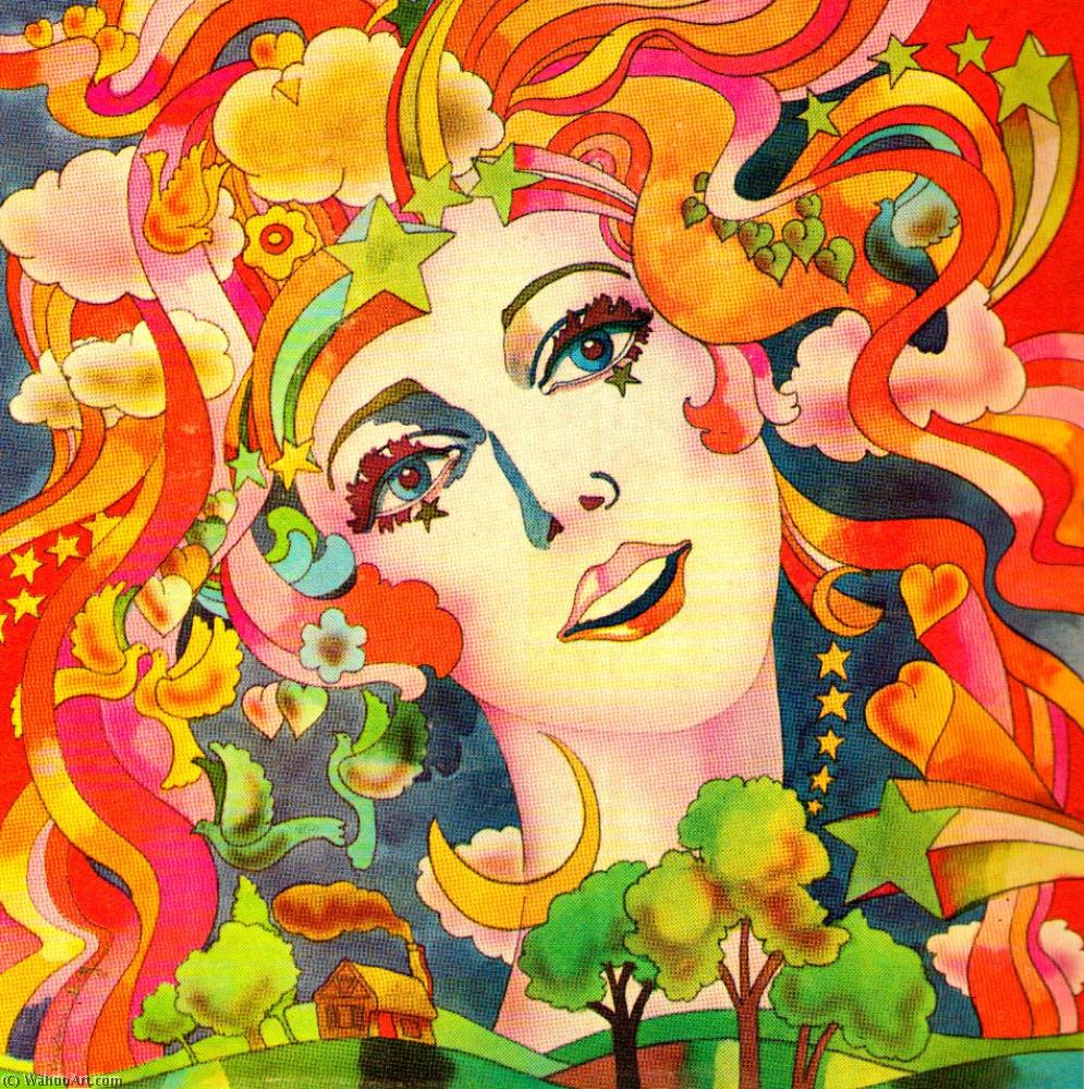 Wikioo.org - The Encyclopedia of Fine Arts - Painting, Artwork by Peter Max - Girl
