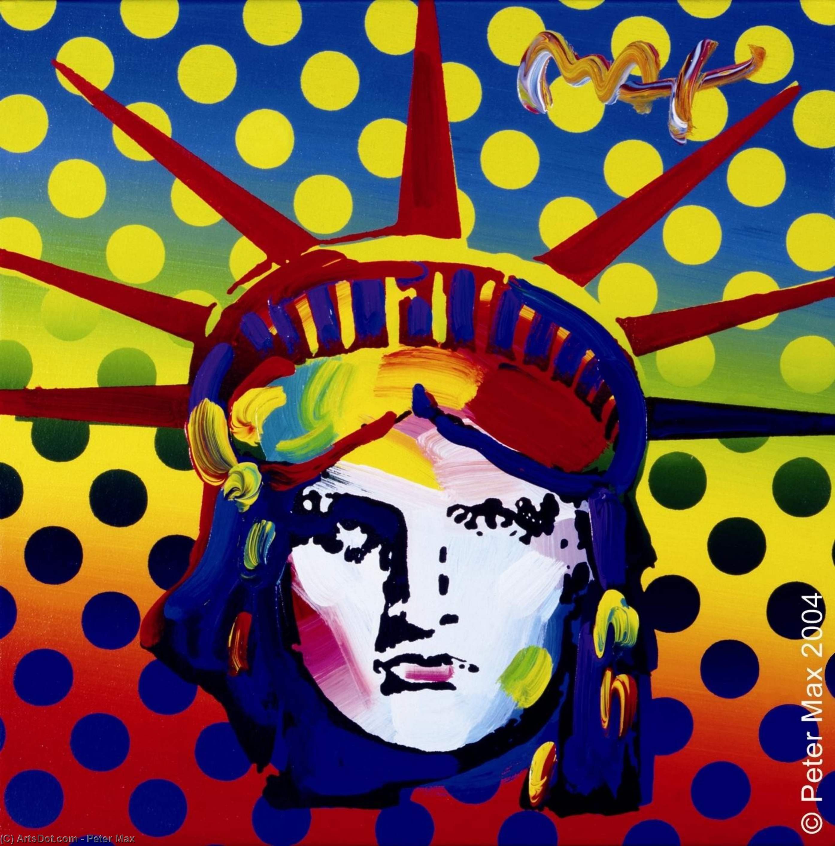 Wikioo.org - The Encyclopedia of Fine Arts - Painting, Artwork by Peter Max - Head large