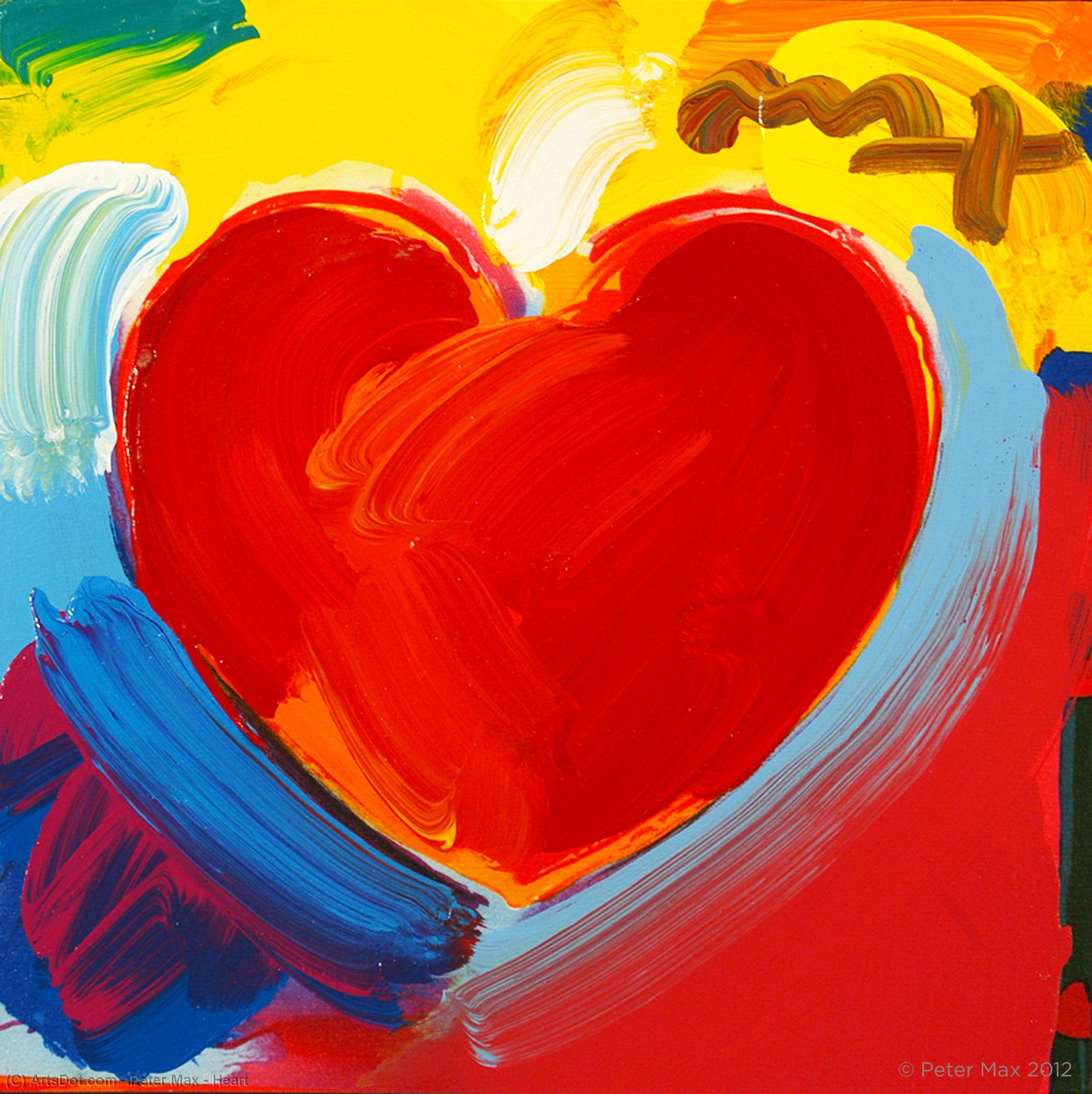 Wikioo.org - The Encyclopedia of Fine Arts - Painting, Artwork by Peter Max - Heart