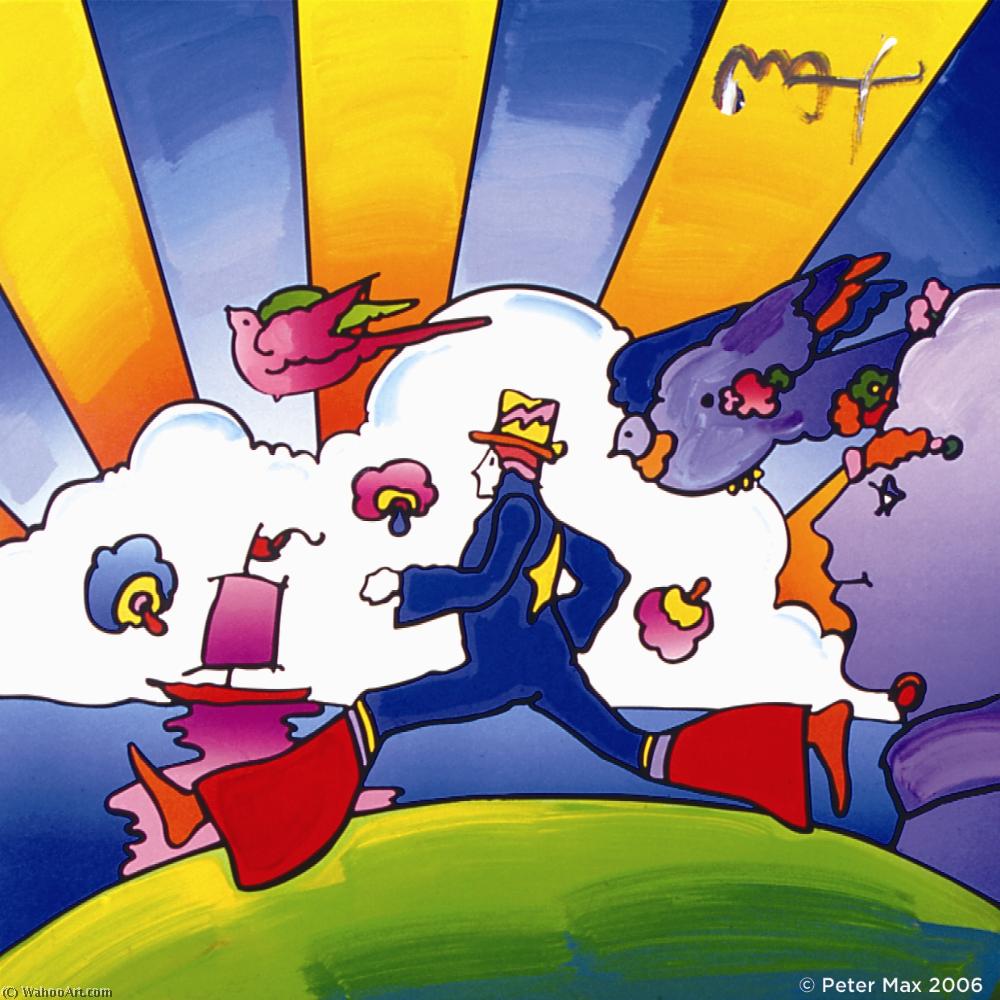 Wikioo.org - The Encyclopedia of Fine Arts - Painting, Artwork by Peter Max - Runner