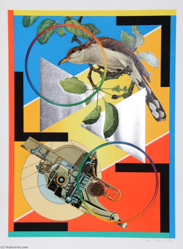 Wikioo.org – L'Encyclopédie des Beaux Arts - Peinture, Oeuvre de Peter Phillips - Oiseau et la machine