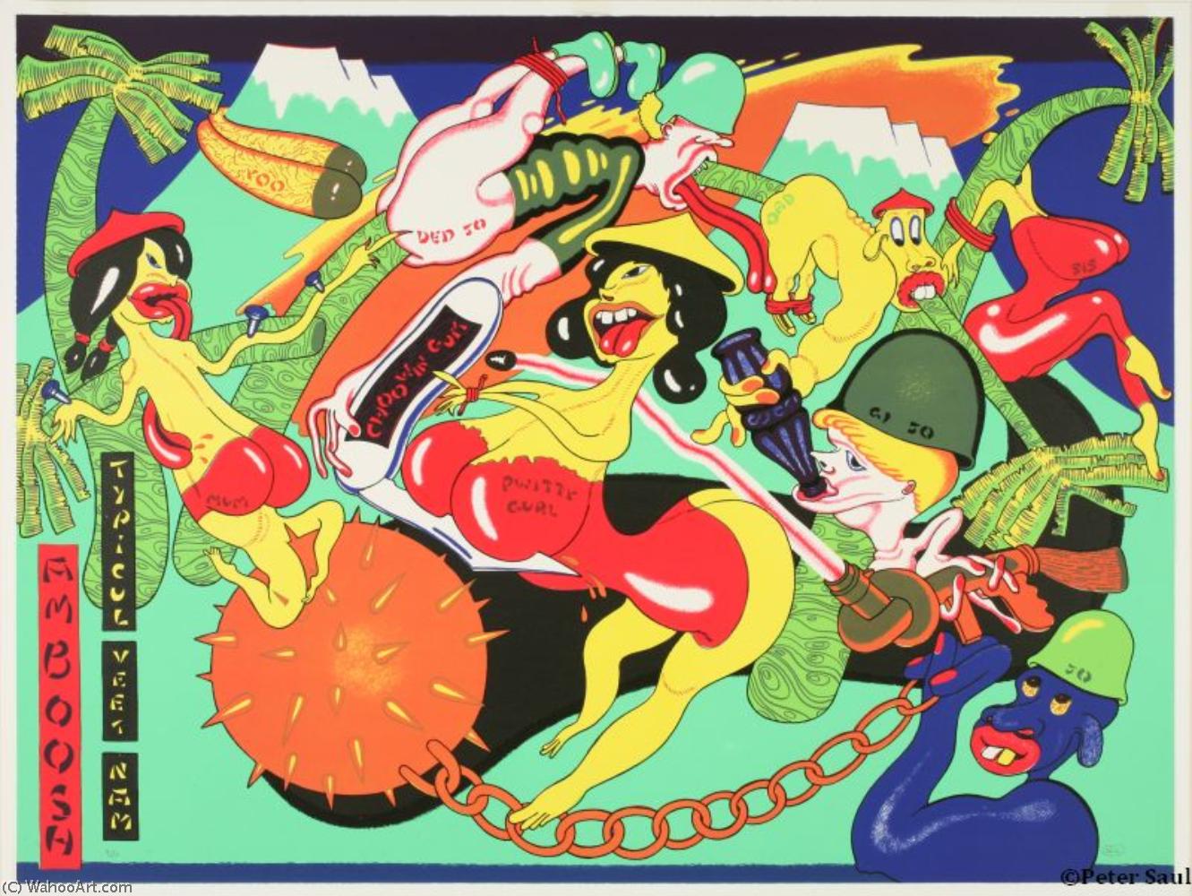 Wikioo.org - The Encyclopedia of Fine Arts - Painting, Artwork by Peter Saul - Amboosh