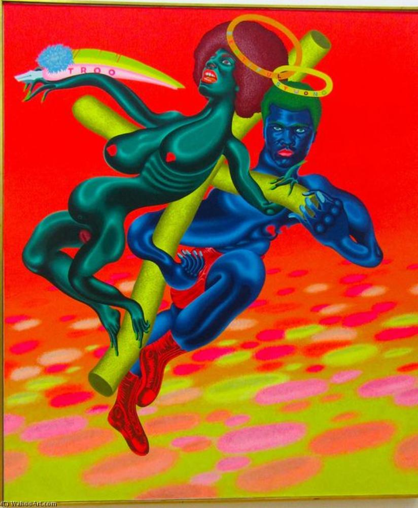 Wikioo.org - The Encyclopedia of Fine Arts - Painting, Artwork by Peter Saul - Bewtiful and Stwong