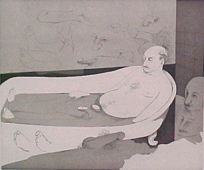 Wikioo.org - The Encyclopedia of Fine Arts - Painting, Artwork by Richard Hamilton - A languid floating flower