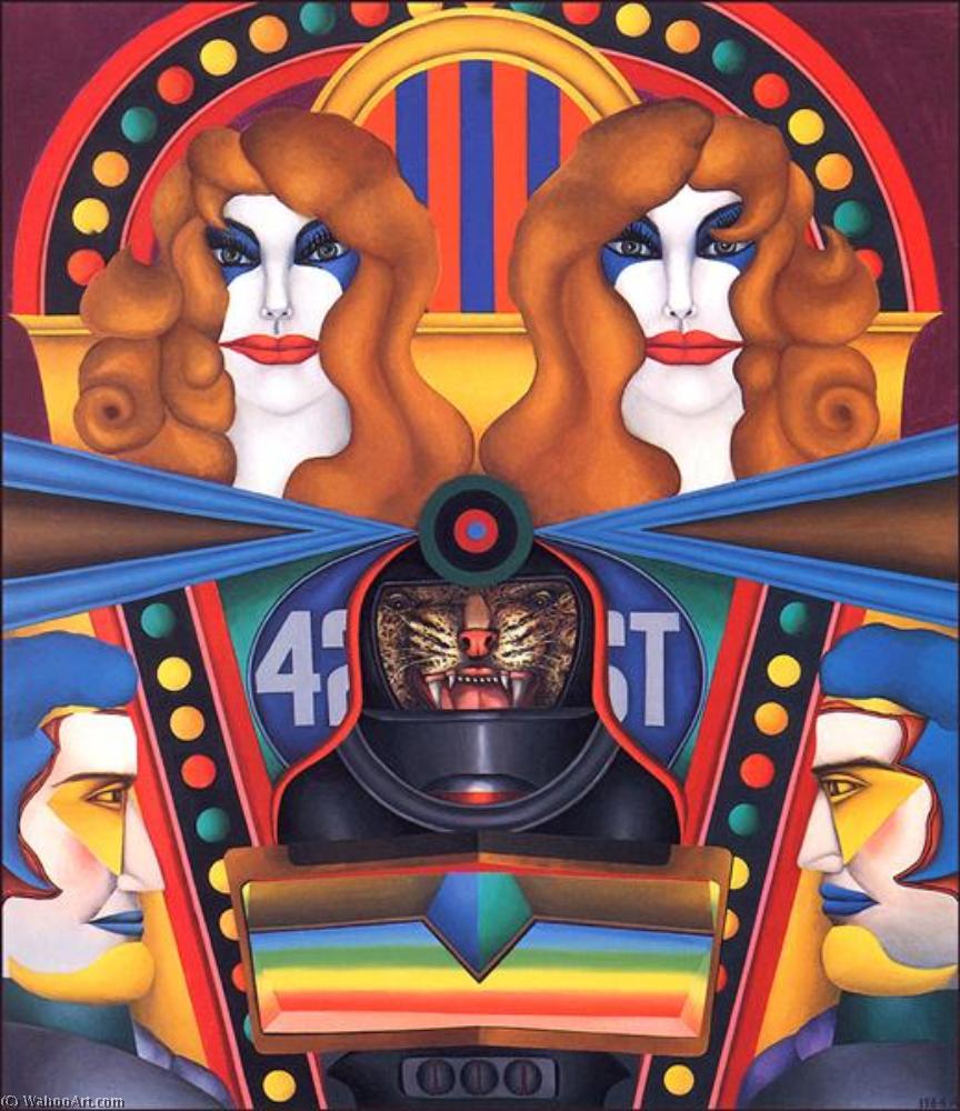 Wikioo.org - The Encyclopedia of Fine Arts - Painting, Artwork by Richard Lindner - 42nd street