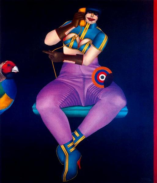Wikioo.org - The Encyclopedia of Fine Arts - Painting, Artwork by Richard Lindner - Hello