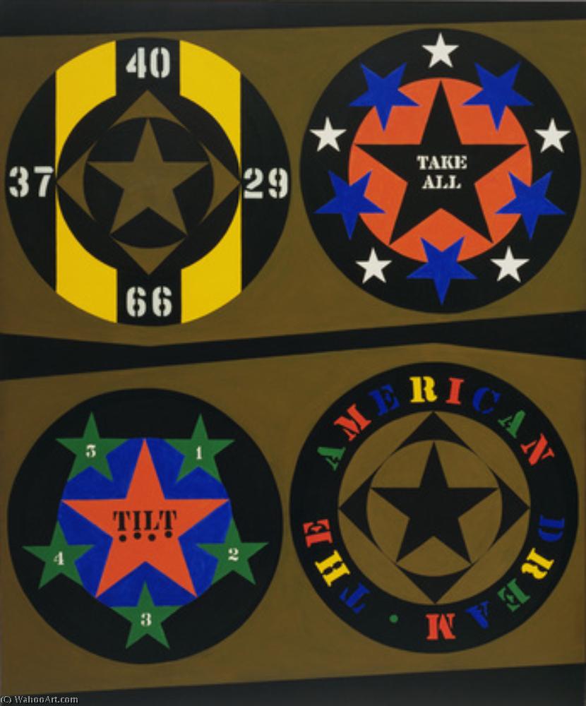 Wikioo.org - The Encyclopedia of Fine Arts - Painting, Artwork by Robert Indiana - The american dream