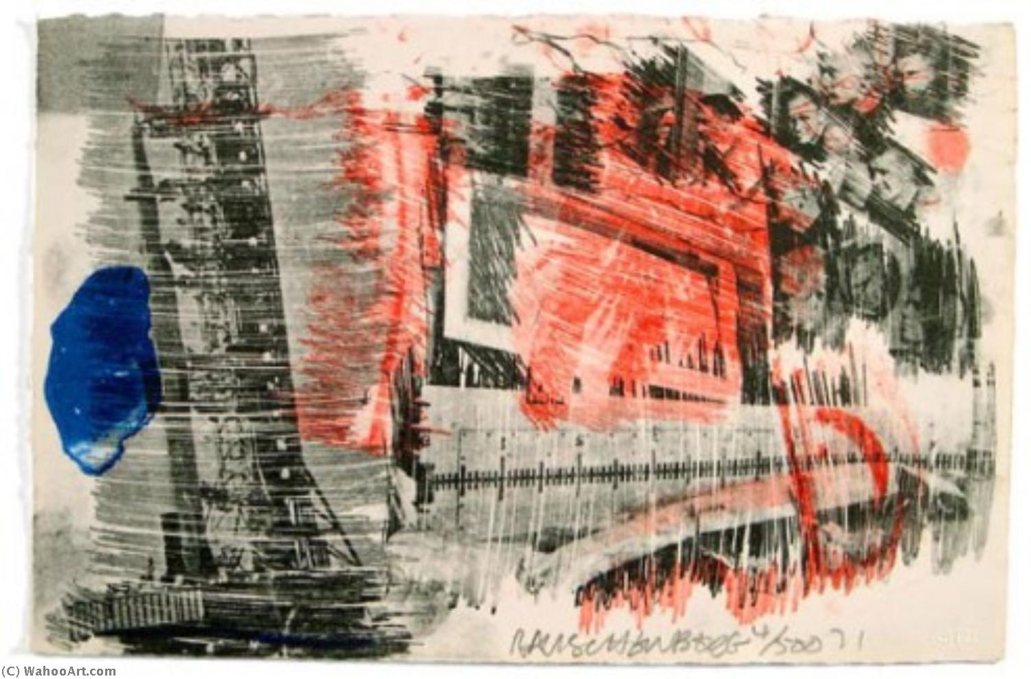 Wikioo.org - The Encyclopedia of Fine Arts - Painting, Artwork by Robert Rauschenberg - Subtotal (from Stoned Moon series)