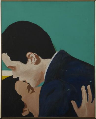 Wikioo.org - The Encyclopedia of Fine Arts - Painting, Artwork by Rosalyn Drexler - Love in the green room
