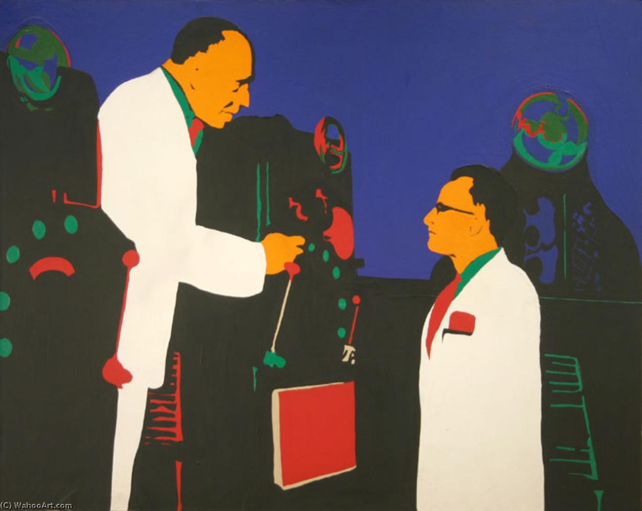 Wikioo.org - The Encyclopedia of Fine Arts - Painting, Artwork by Rosalyn Drexler - Men and machines