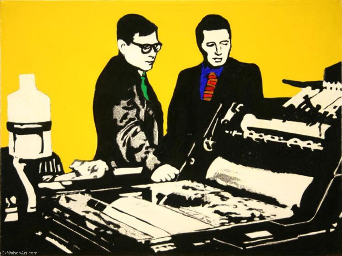 Wikioo.org - The Encyclopedia of Fine Arts - Painting, Artwork by Rosalyn Drexler - Study for men and machines