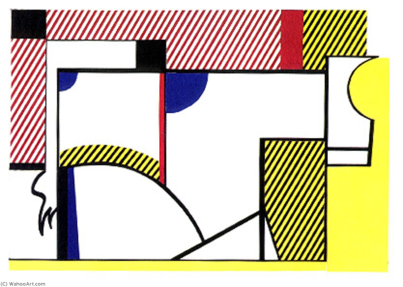 Wikioo.org - The Encyclopedia of Fine Arts - Painting, Artwork by Roy Lichtenstein - Bull (2) (1973)