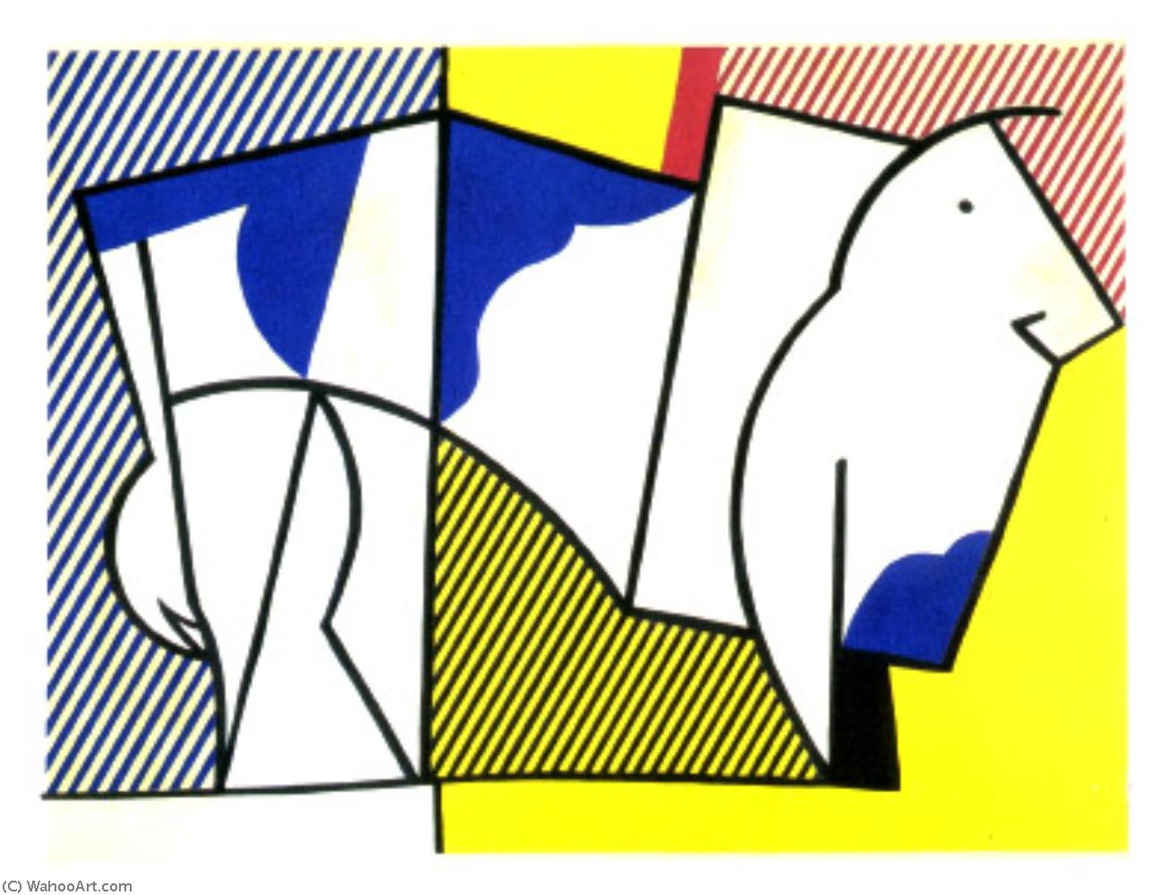 Wikioo.org – L'Encyclopédie des Beaux Arts - Peinture, Oeuvre de Roy Lichtenstein - taureau 1973