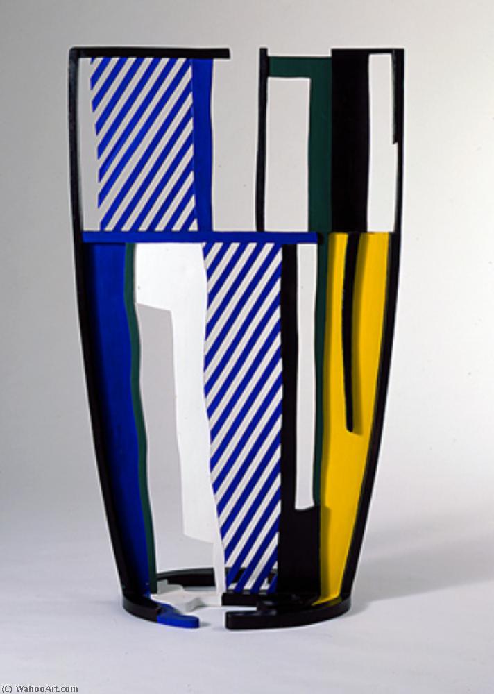 WikiOO.org - Encyclopedia of Fine Arts - Schilderen, Artwork Roy Lichtenstein - Glass (1977)