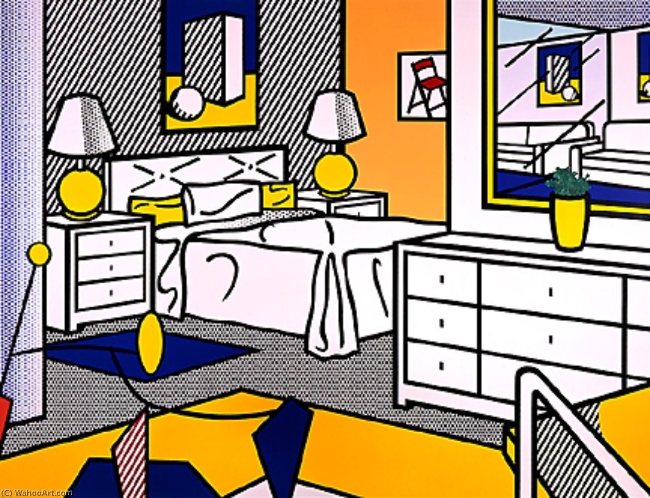 Wikioo.org - The Encyclopedia of Fine Arts - Painting, Artwork by Roy Lichtenstein - Interior with mobile