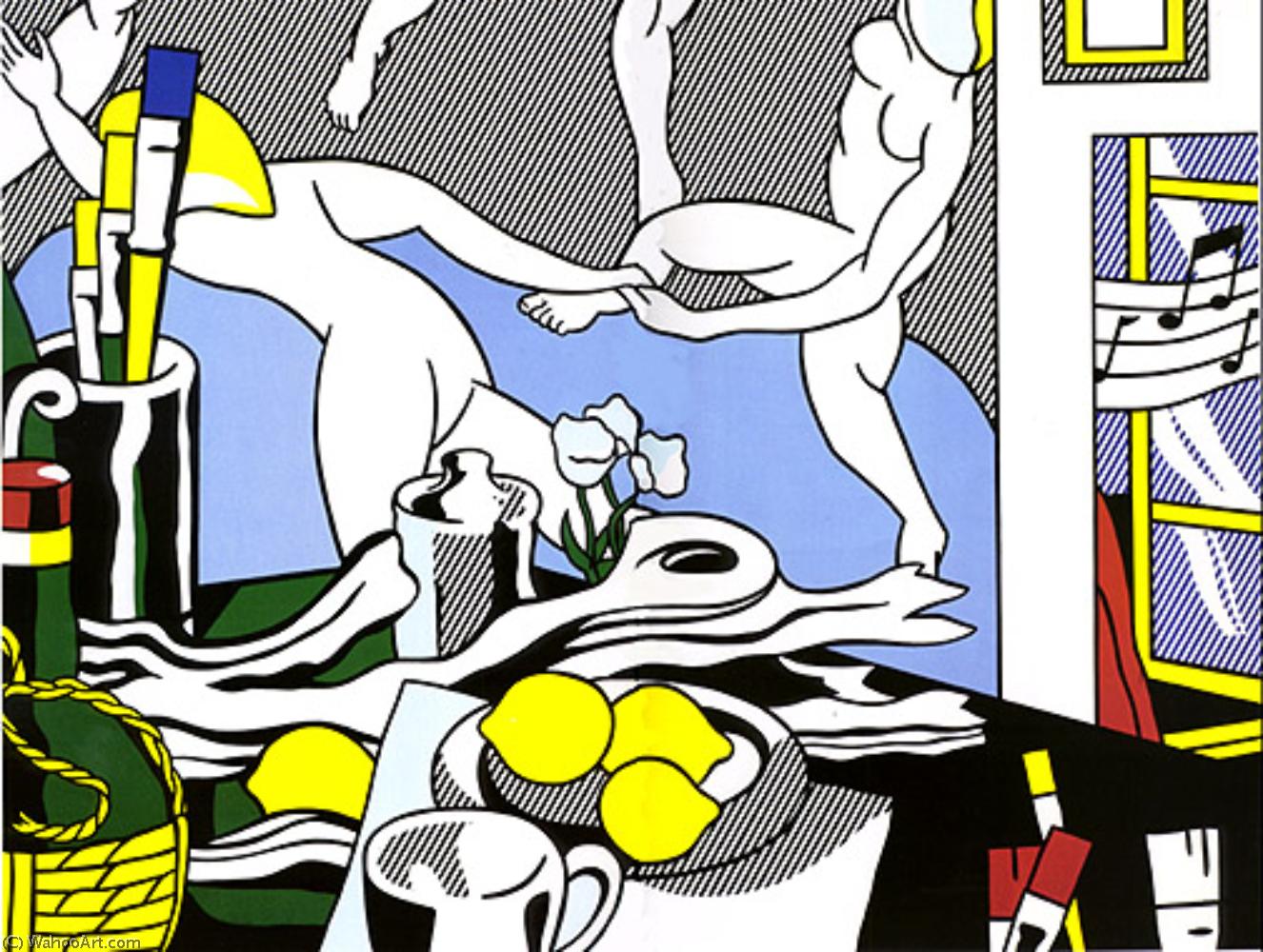 Wikioo.org – La Enciclopedia de las Bellas Artes - Pintura, Obras de arte de Roy Lichtenstein - El estudio baile