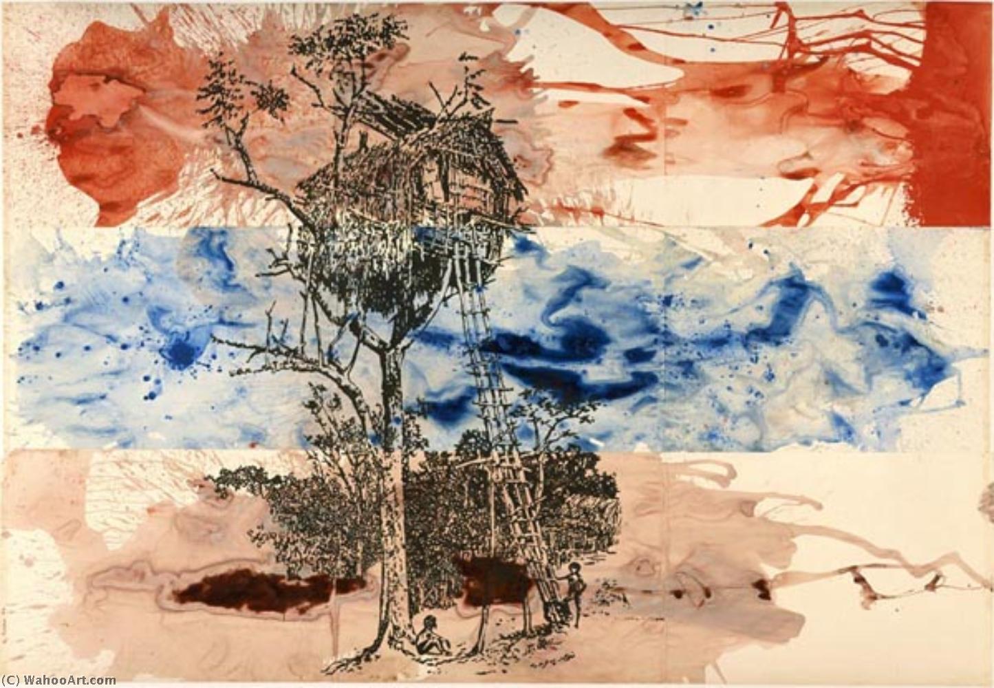 Wikioo.org - The Encyclopedia of Fine Arts - Painting, Artwork by Sigmar Polke - Baumhaus