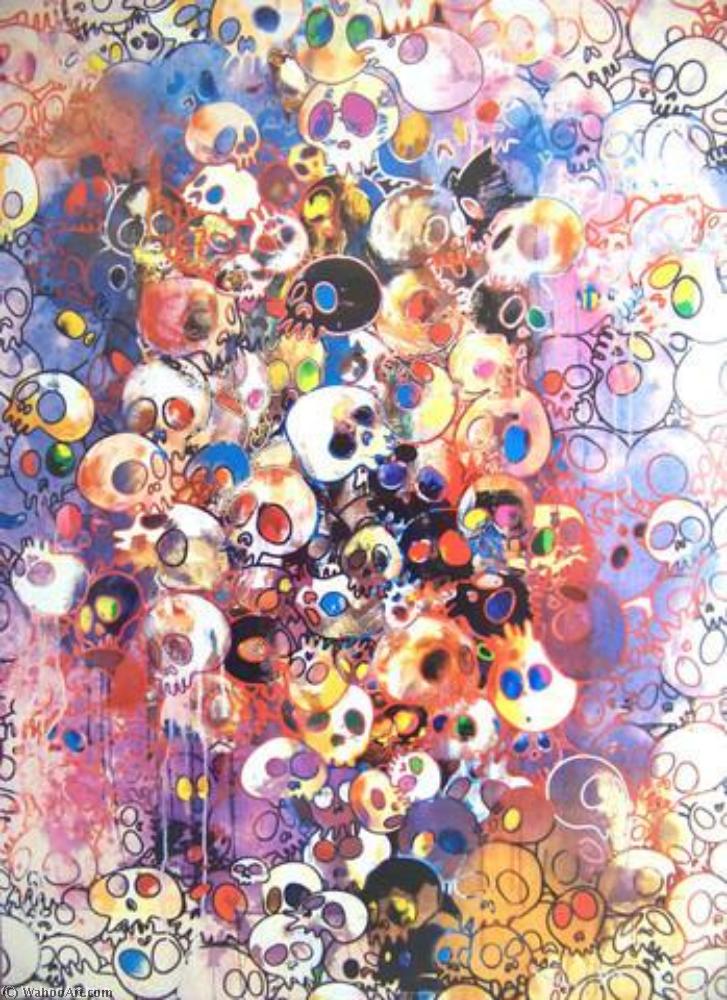 Wikioo.org - The Encyclopedia of Fine Arts - Painting, Artwork by Takashi Murakami - Skull large
