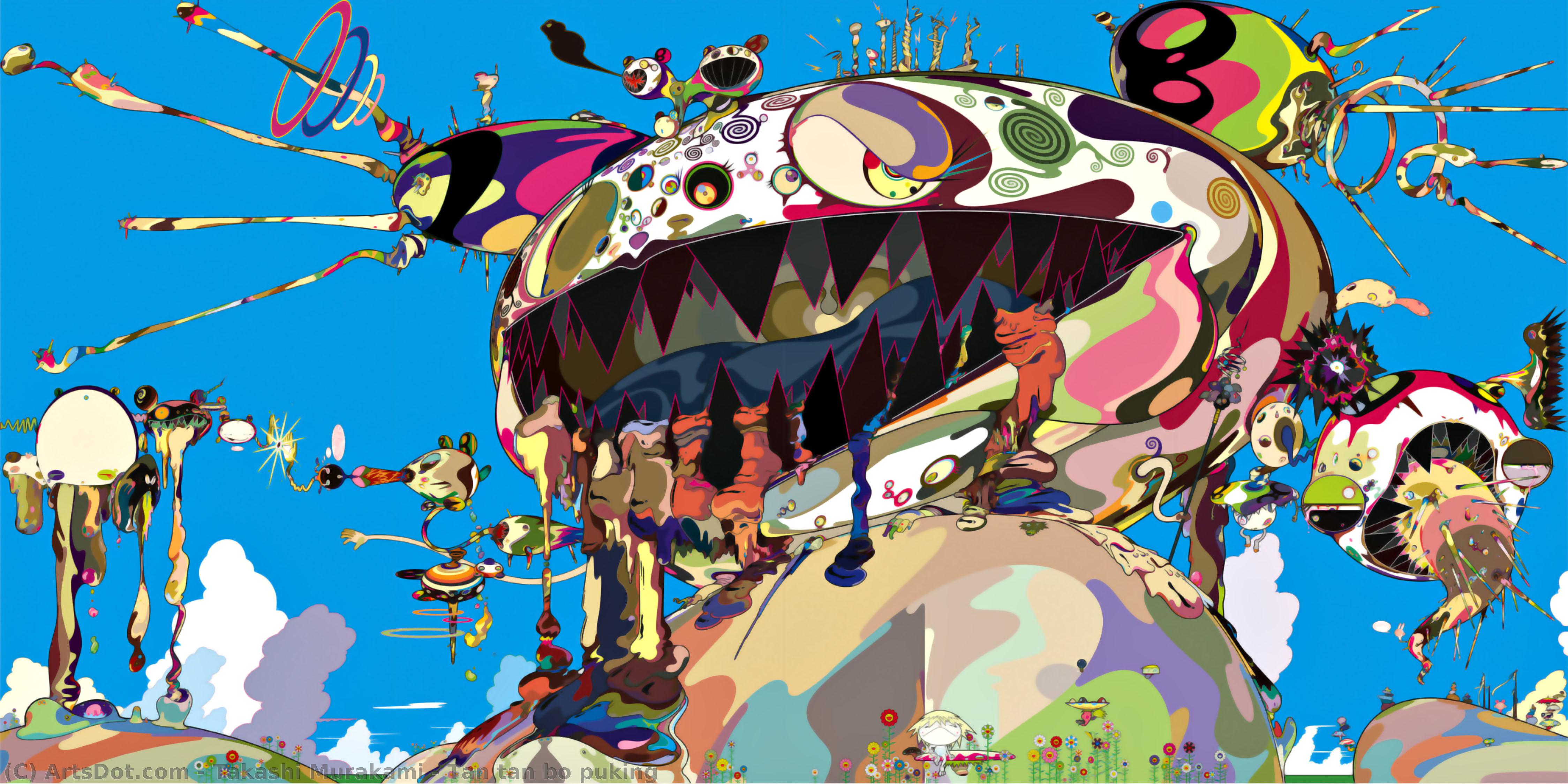 Wikioo.org - The Encyclopedia of Fine Arts - Painting, Artwork by Takashi Murakami - Tan tan bo puking