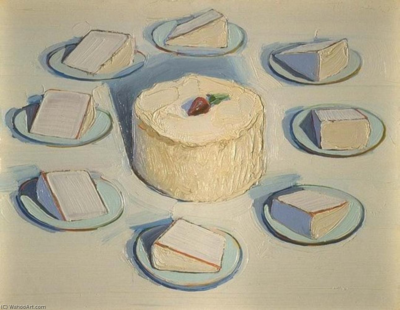 Wikoo.org - موسوعة الفنون الجميلة - اللوحة، العمل الفني Wayne Thiebaud - Cake painting