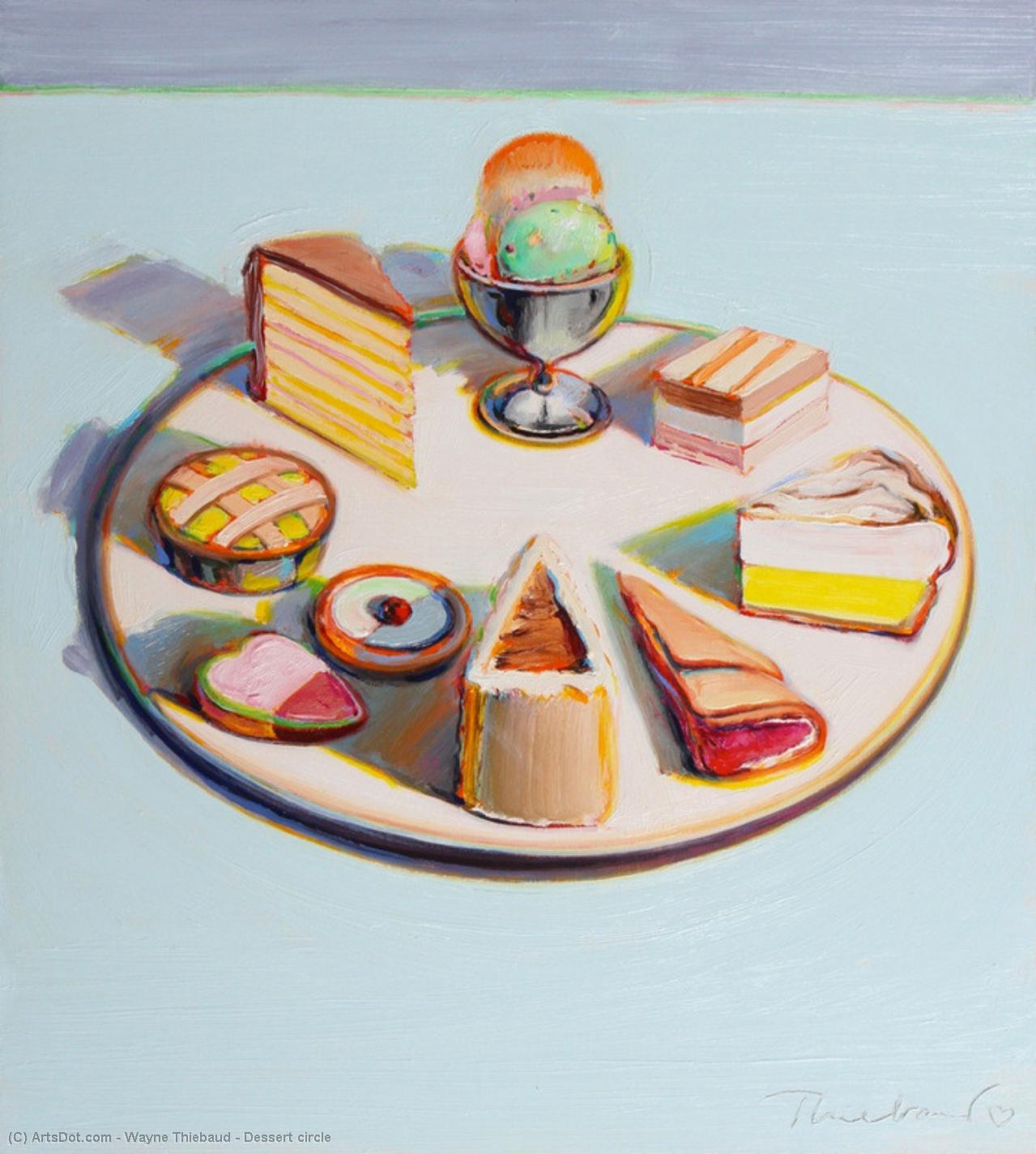 Wikioo.org - The Encyclopedia of Fine Arts - Painting, Artwork by Wayne Thiebaud - Dessert circle