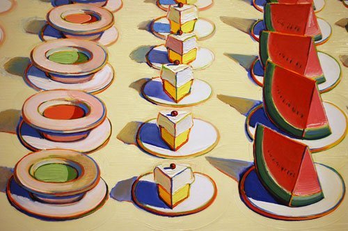 Wikioo.org - Bách khoa toàn thư về mỹ thuật - Vẽ tranh, Tác phẩm nghệ thuật Wayne Thiebaud - Lunch table