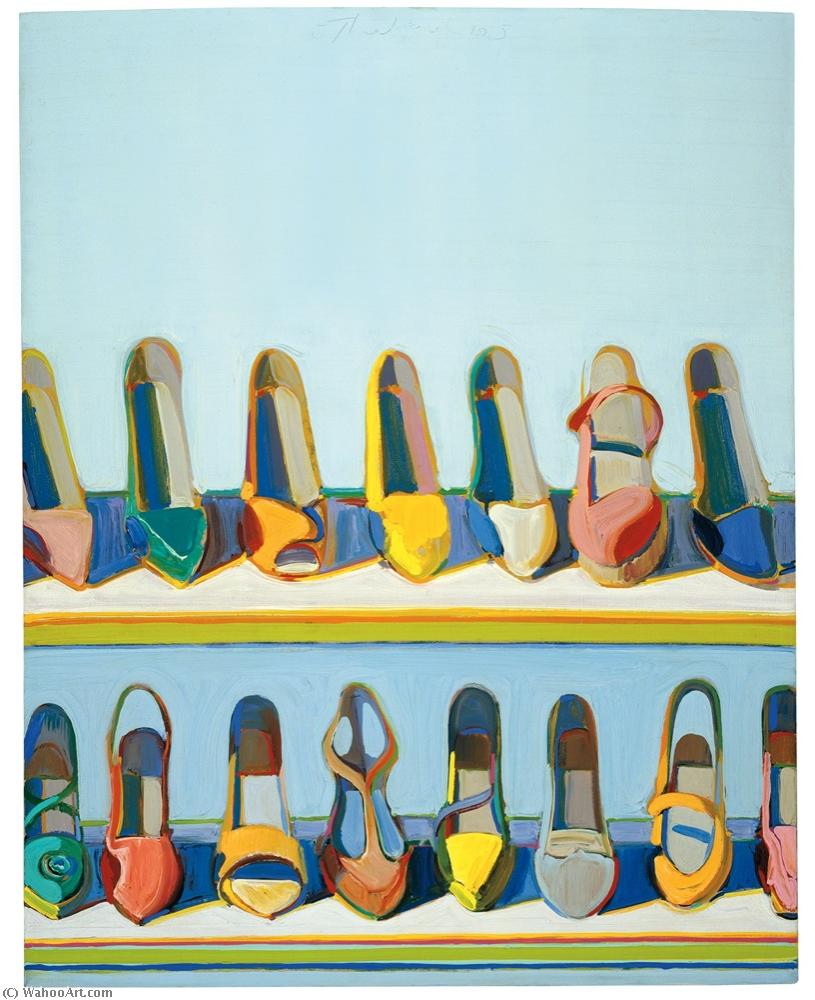 Wikioo.org - The Encyclopedia of Fine Arts - Painting, Artwork by Wayne Thiebaud - Shoe rows