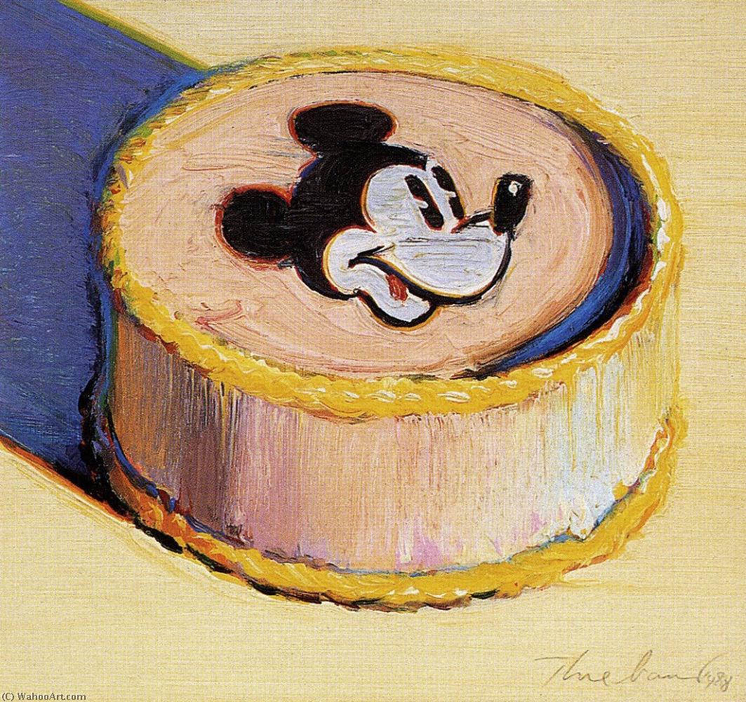 Wikioo.org - The Encyclopedia of Fine Arts - Painting, Artwork by Wayne Thiebaud - Yellow mickey mouse cake